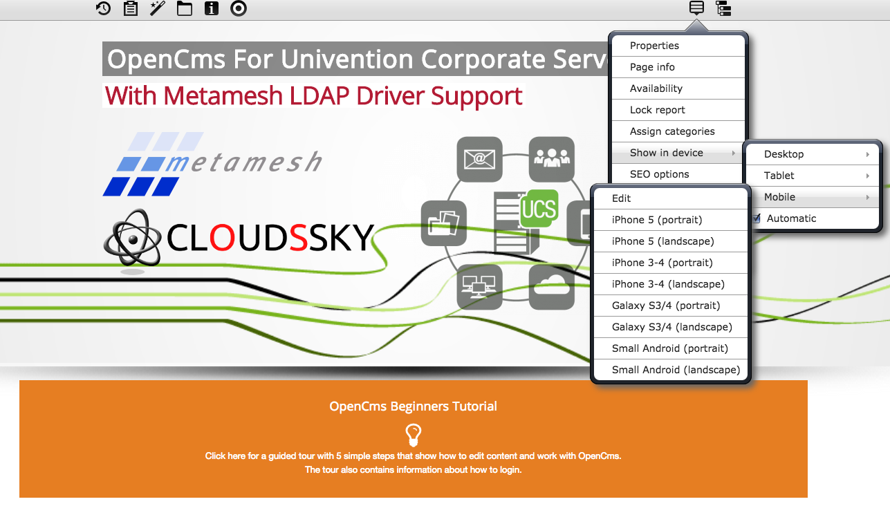 OpenCms For UCS